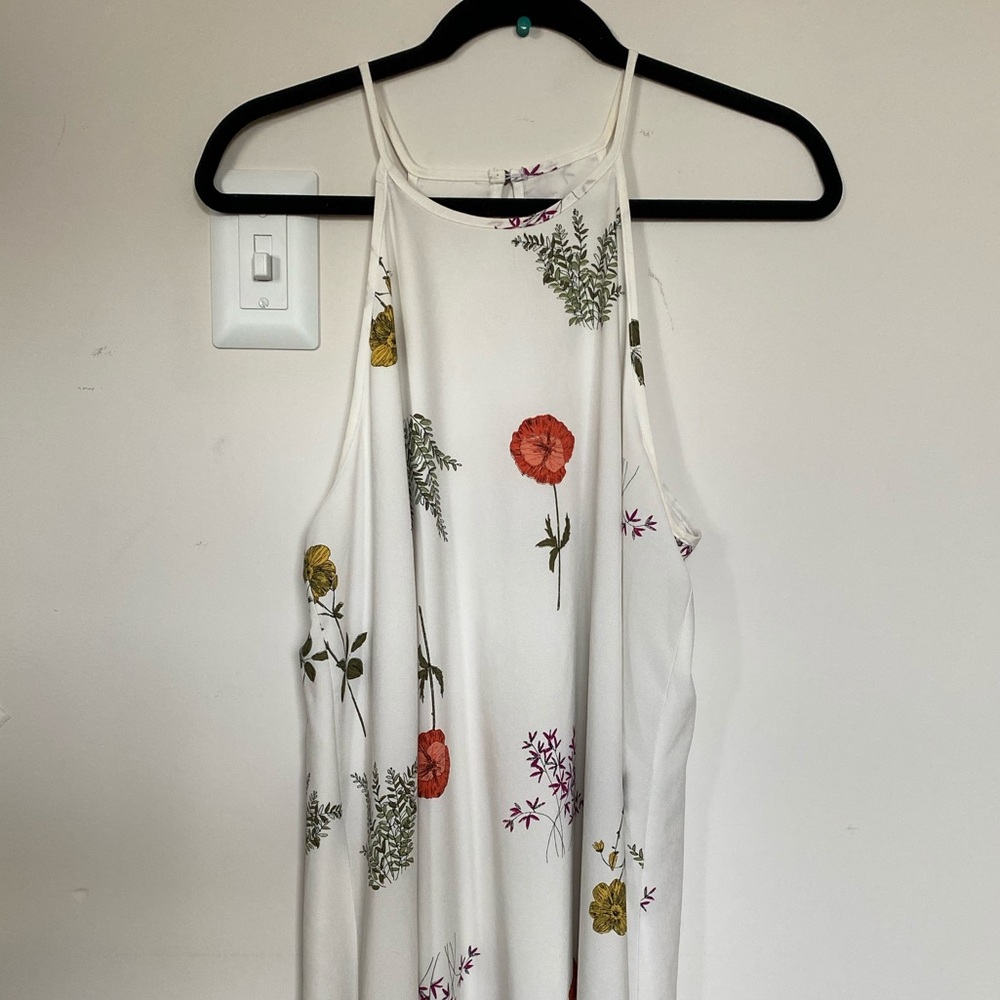 White floral dress